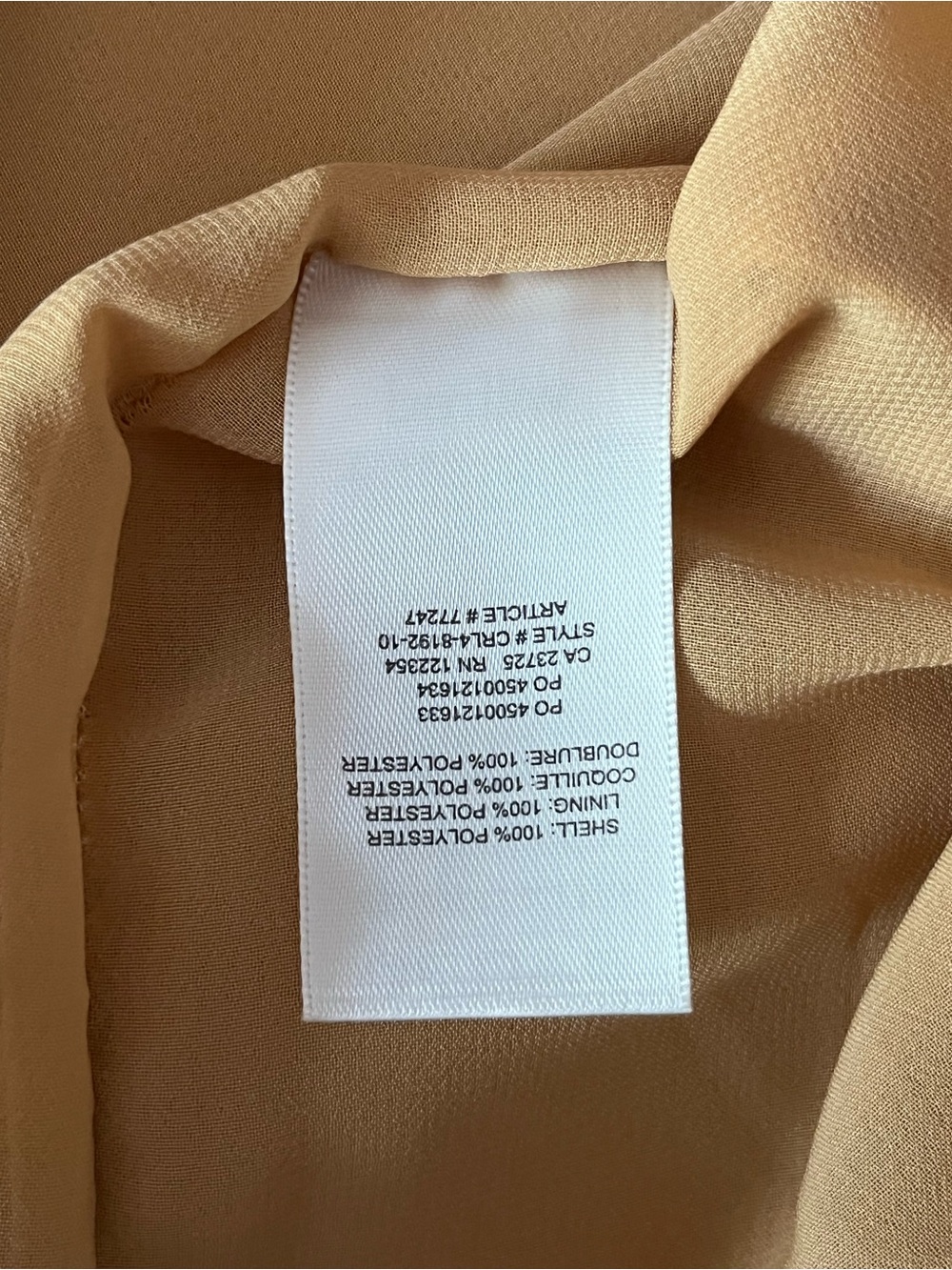 Wilfred Aritzia Draped Pocket Mini Dress Mustard yellow S-L - Picture 9 of 9